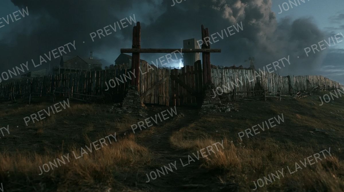 Ranch gate background plate